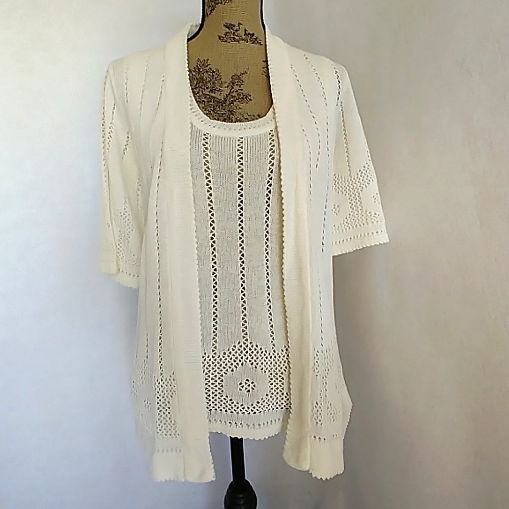 Vintage Rochelle 2pc Women's Sweater Set